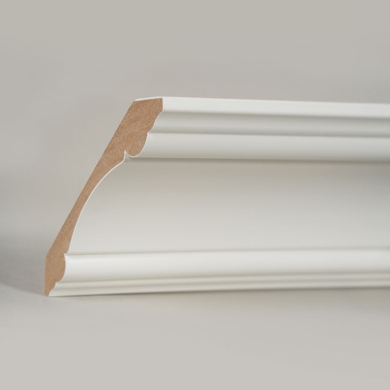 Múnlú Corónach MDF (Filler-Primed & Pearl White) 3/4' x 4 3/4'