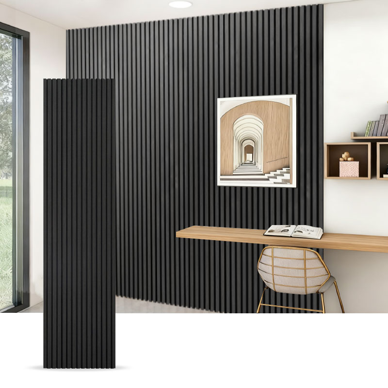Balla Grille/Painéal Balla Fuaimiúil (Fillte PVC Taobh Aonair) – Grán Adhmaid / Grán Cloch / Dath Soladach 2400/2700mm x 600mm