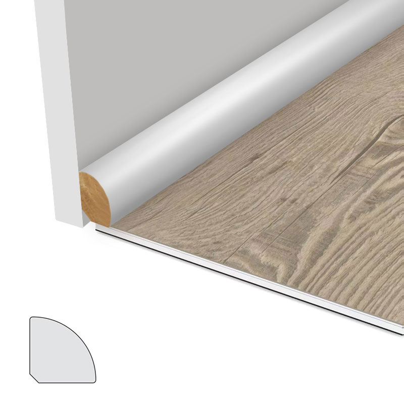 Múnlú Babhta Cheathrú Adhmaid Solad (Filler-Primed) - Bán 7/8' x 7/8'